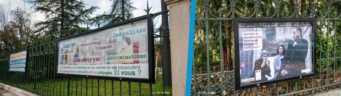 Une nouvelle exposition de photos s'est installée sur les grilles du jardin Darcy